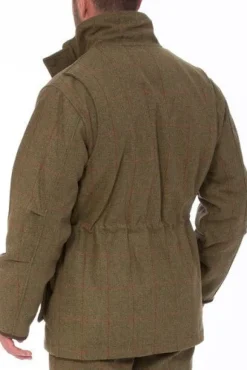 Alan Paine Men's Combrook Tweed Field Coat with Action Back