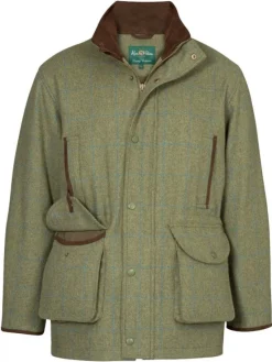 Alan Paine Men's Combrook Tweed Field Coat with Action Back