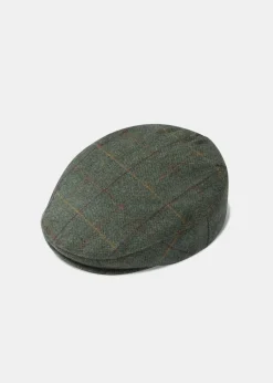 Alan Paine Men's Rutland Waterproof Tweed Flat Cap
