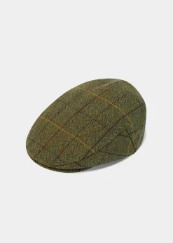 Alan Paine Men's Rutland Waterproof Tweed Flat Cap