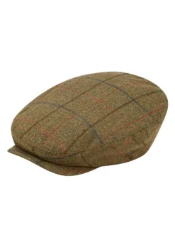 Alan Paine Men's Rutland Waterproof Tweed Flat Cap
