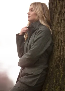 Alan Paine Women's Combrook Tweed Shooting Coat