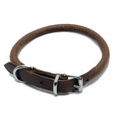 Ancol Heritage Chestnut Leather Round Collar