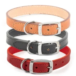 Ancol Heritage Diamond Quilted Leather Collar