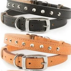 Ancol Heritage Leather Stud Collar