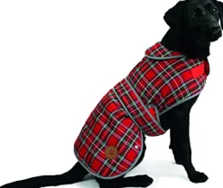 Ancol Highland Tartan Dog Coat Red
