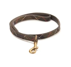 Barbour Classic Tartan Leather Dog Lead