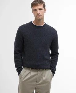 Barbour Essential Lambs Wool Crew Neck Jumper