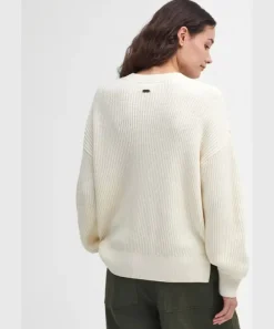 Barbour Womens Rib Stitch Crew Knit Jumper