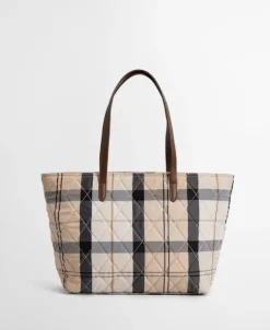 Barbour Women’s Wetherham Quilted Tartan Tote Bag SS25