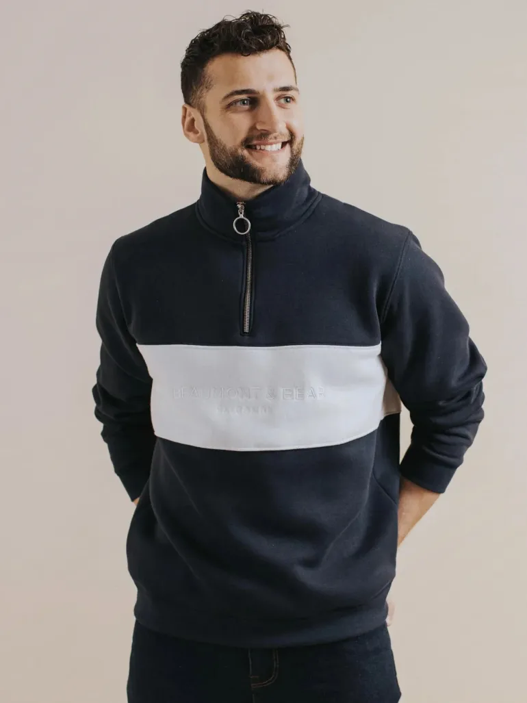 Beaumont & Bear Unisex Cliff Road Quarter Zip
