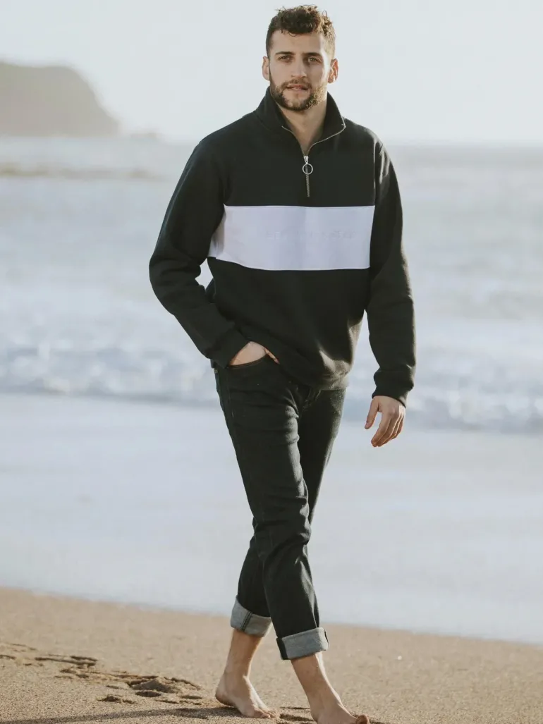 Beaumont & Bear Unisex Cliff Road Quarter Zip