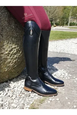 Brogini Florence Vogue Croc Field Boot - Black (SIZES 42-46)