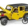 Bruder Jeep Wrangler and Bike