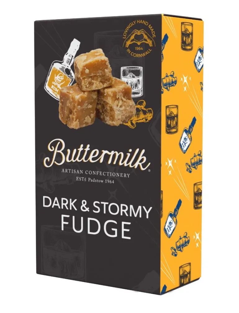 Buttermilk Artisan Confectionery Dark & Stormy Crumbly Fudge