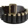 Cartridge Belt 20G Medium Malton Bridle Leather Dark Havana by Croots