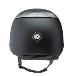 Charles Owen Halo Riding Helmet Wide Peak - Black Matte Luxe