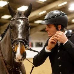 Charles Owen Luna Riding Helmet Standard Peak