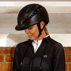 Charles Owen Luna Riding Helmet Standard Peak