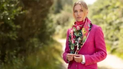 Clare Haggas Large Dreams Can Come True Large Square Peony and Ebony