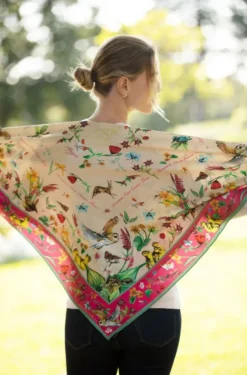 Clare Haggas Large Dreams Can Come True Large Square Oyster and Peony