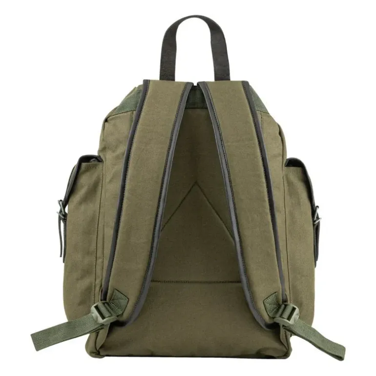 Cotton & Leather Rucksack by David Nickerson