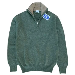 Country Ways Scotland Men's Lambswool 3/4 Zip Neck Sweater
