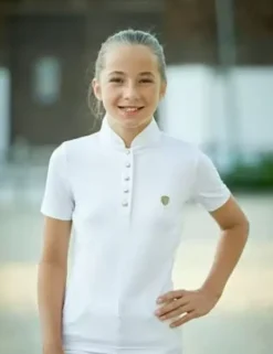 Covalliero Kids White Competition Shirt SS22