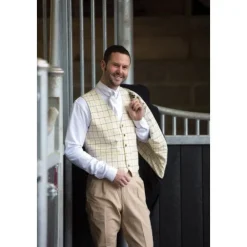 Equetech Men's Classic Tattersall Check Waistcoat
