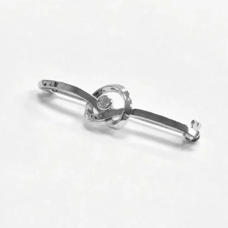 Equetech Twirl Crystal Stock Pin