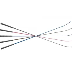 Fleck Dressage Whips PVC Handle Assorted Colours