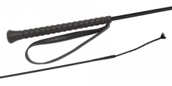 Fleck Riding Crop Nylon Loop Black 80CM