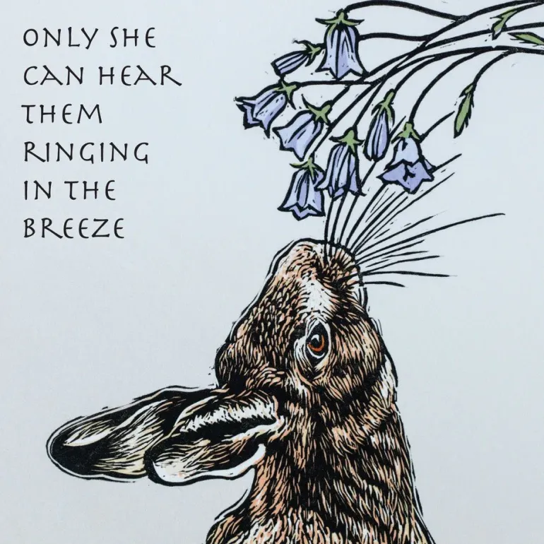 Greeting Card - Listener by Colin Blanchard