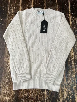 Harley of Scotland Men's Cable Knit Crew