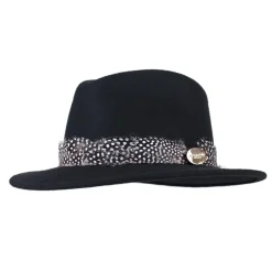 Hicks & Brown Suffolk Fedora (Guinea Feather Wrap)