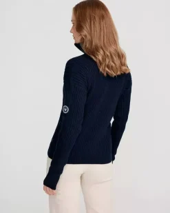 Holebrook Sweden Women's Valborg Knitted Windproof T-Neck Sweater