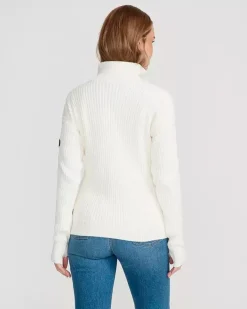 Holebrook Sweden Women's Valborg Knitted Windproof T-Neck Sweater