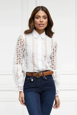 Holland Cooper Broderie Lace Shirt