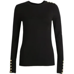 Holland Cooper Button Knit Crew Neck