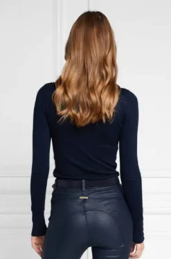 Holland Cooper Buttoned Knit Roll Neck