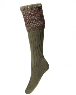 House of Cheviot Lady Katrine Sock Dark Olive