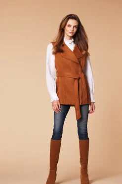 Hunt & Hall Women's Wentworth Faux Suede Gilet