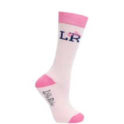 Hy Equestrian Pony Fantasy Bamboo Socks Little Rider - Pink/Navy