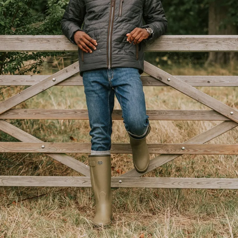 Le Chameau Men's Chasseur Neoprene Lined Full Zip Wellington Boots