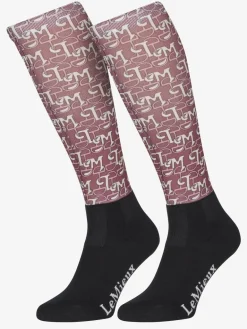 LeMieux "LM" Footsies Socks