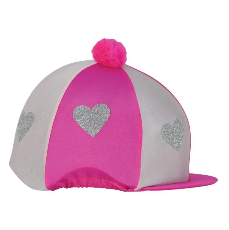 Love Heart Glitter Hat Cover by Little Rider