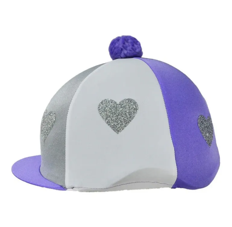 Love Heart Glitter Hat Cover by Little Rider