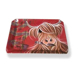 McMoo Tartan Paint Snack Tray