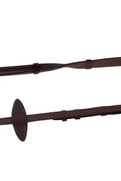 Montar Leather/Rubber Reins French Hooks