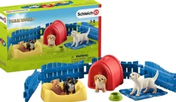 Schleich Puppy Pen Toy Set